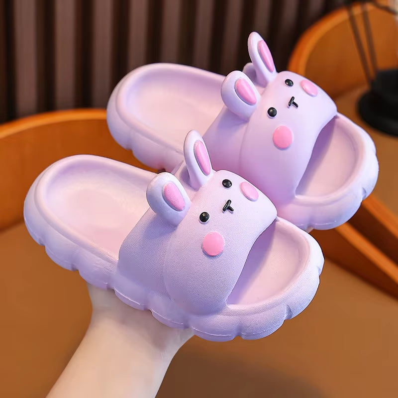 Unisex Sandals Children'S Slippers Boys Girls Cartoon Non-Slip Soft Soles for Small Children Indoor Bathroom Shoes